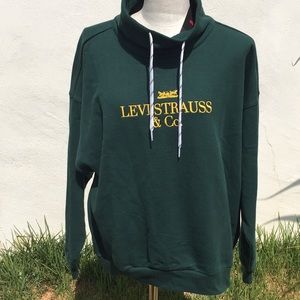 New Levi Strauss Sadie Funnel Neck Sweatshirt